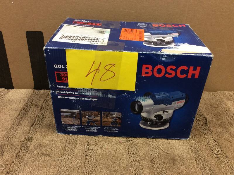 lot 48 image: Bosch 11.75 in. Automatic Optical Level Kit with 24x Magnification Power Lens