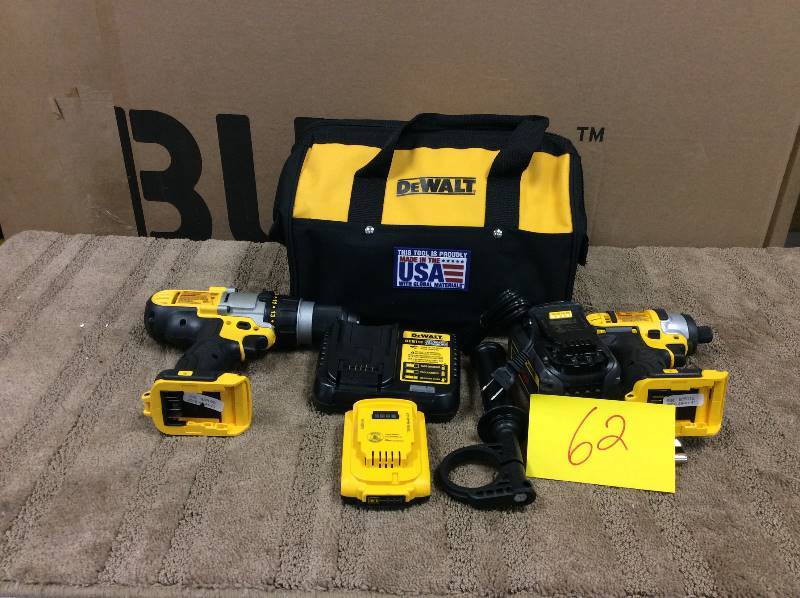 lot 62 image: DeWalt DCK299D1T1 Drill HammerImpact 20V Max Xr in like new condition
