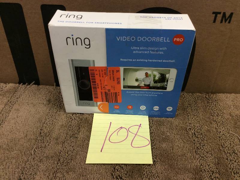 lot 108 image: Ring Video Doorbell