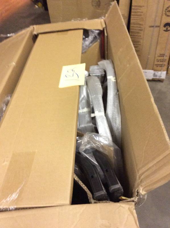 lot 132 image: Hampton Bay Statesville Padded Sling Patio Lounge Swivel Chairs (2-Pack)