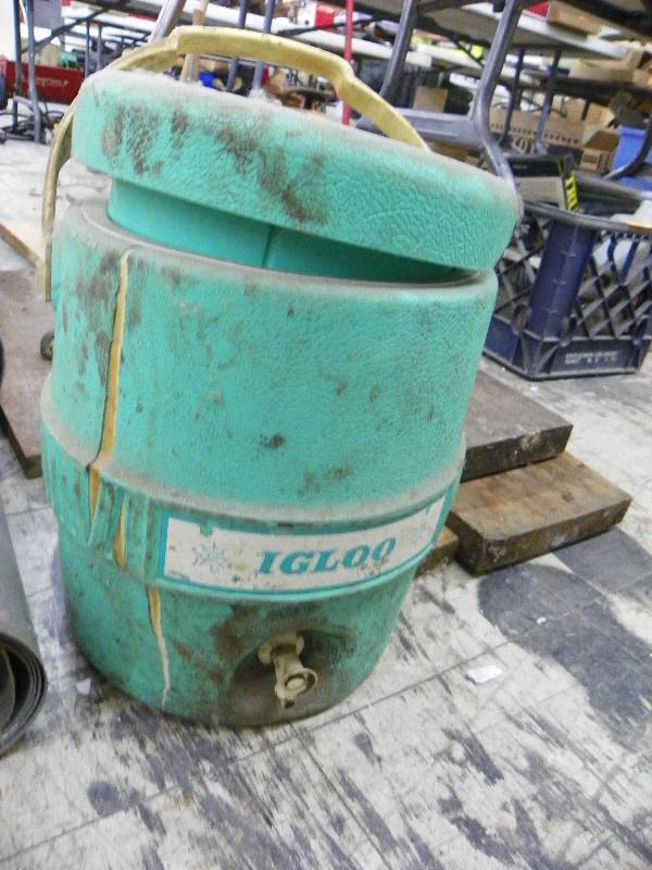 lot 272 image: water cooler, misc wood, plastic