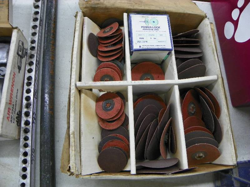 lot 278 image: Misc parts, cut off wheel mandrels, disks