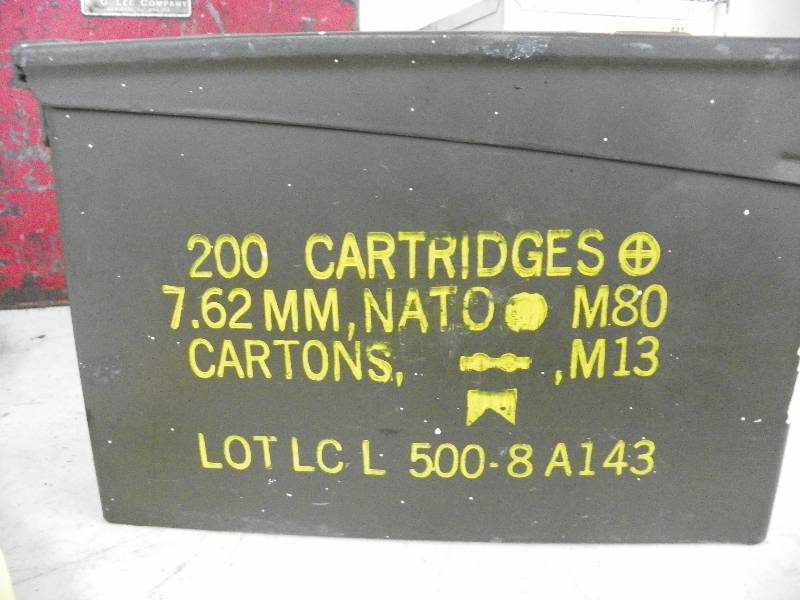 lot 449 image: Metal Ammo Box
