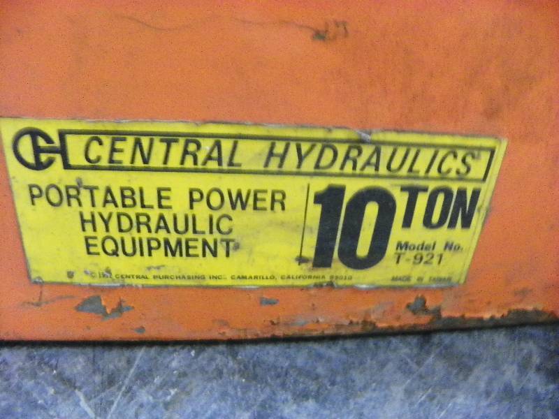 lot 459 image: Central Hydraulics Portable Power, 10 ton