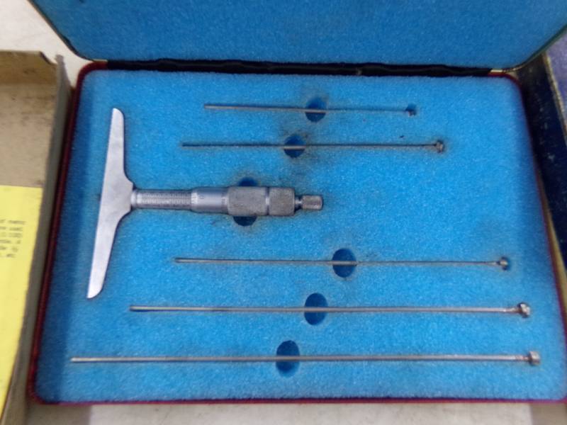 lot 503 image: Depth Micrometer, Micrometer calipers