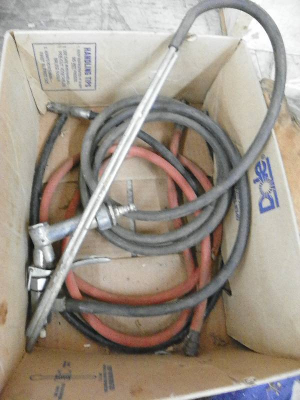 lot 550 image: Leather Gloves and box of misc