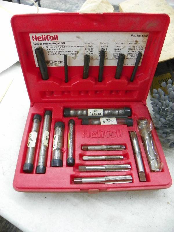 lot 584 image: wire, weather stripping, brush, Master Thread repair kit