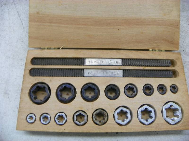 lot 588 image: Thread Restoring Tools and drill bits