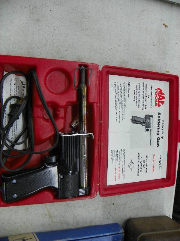 lot 591 image: Soldering Gun and hollow punches