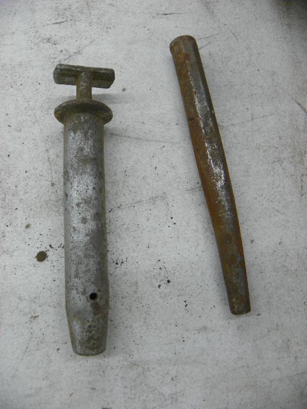 lot 598 image: Hitch pin, hook, punch