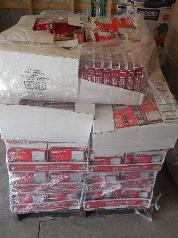 lot 10 image: HUGE PALLET LOT OF FROST KING WINDOW INSULATION KITS