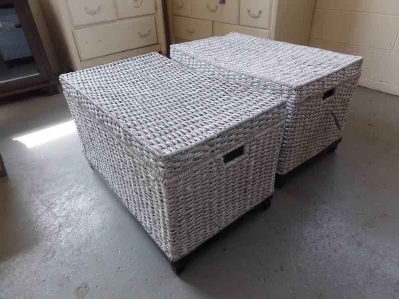 WICKER STORAGE CHESTS