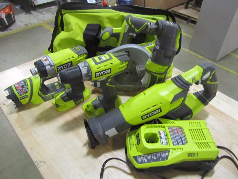 lot 31 image: Ryobi one 18 volt lithium - ion ultimate combo kit (6 tool)