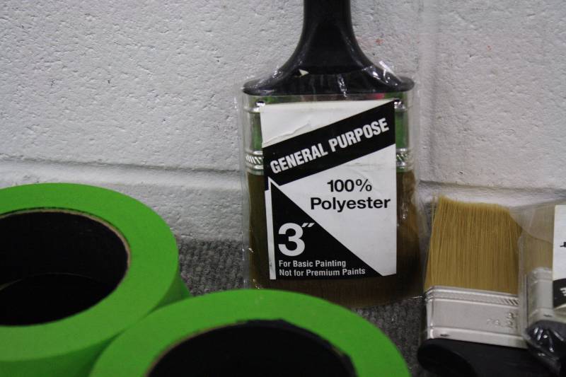lot 137 image: Paint Brushes and Masking Tape
