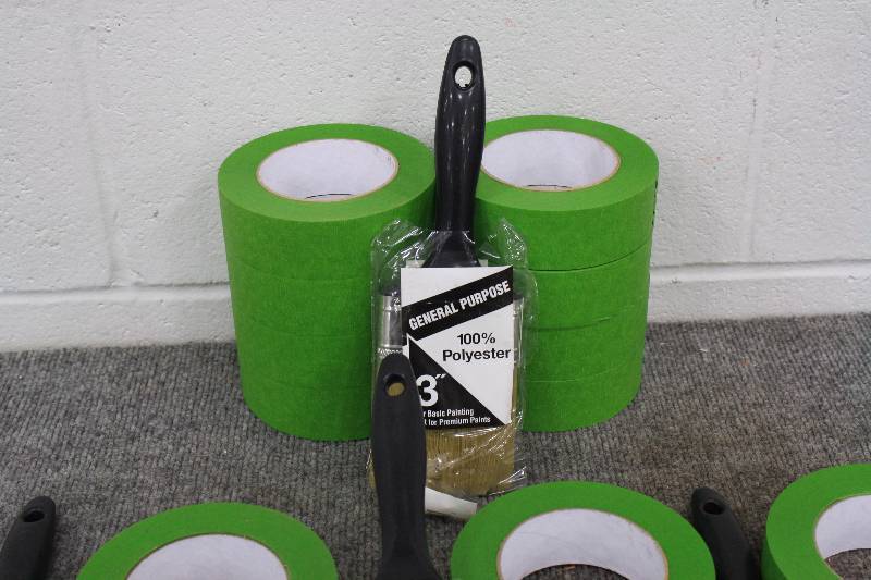 lot 35 image: Painting Tape and Painting Brushes - New