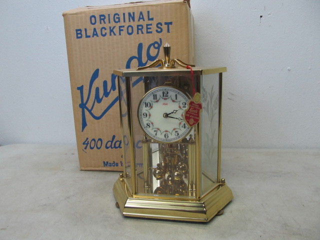lot 56 image: MINT IN BOX Vintage Kundo Black Forest Anniversary Clock
