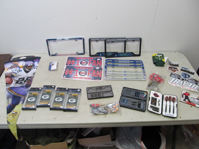 lot 58 image: Lot of NEW Sports Display Items
