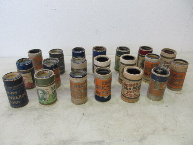 lot 101 image: Lot of Antique Cylinder Phonograph Records