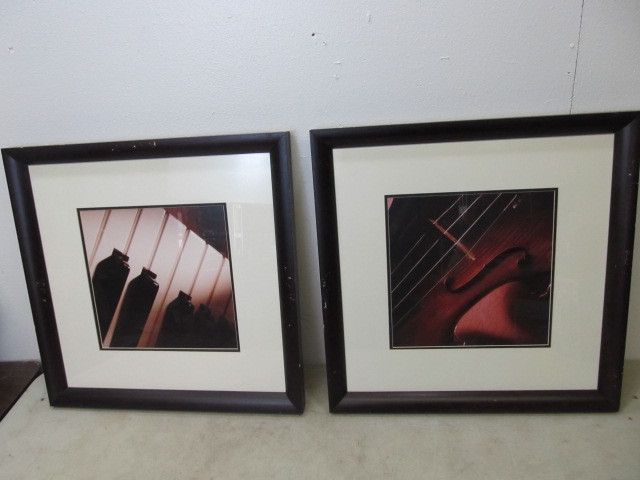 lot 116 image: Pair of Framed Musical Pictures