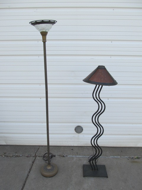 lot 120 image: Pair of Newer Floor Lamps