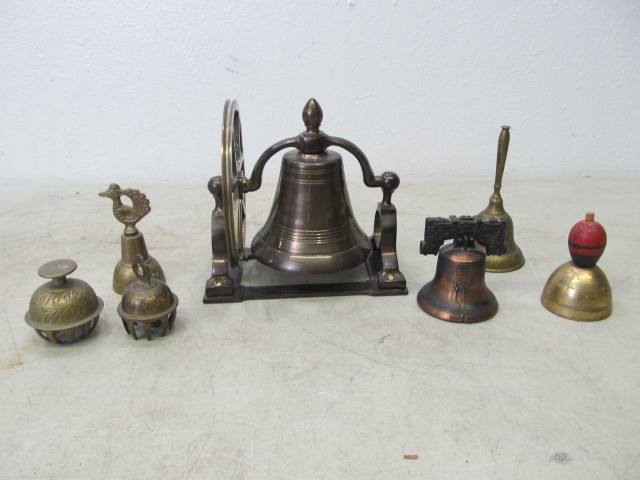 lot 137 image: Vintage Brass Bells