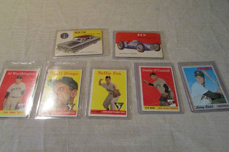 Old Baseball and Automobile Cards