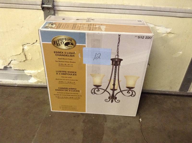 Hampton Bay Essex 3 Light Chandelier