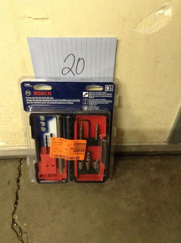 Bosch TC900 Concrete Screw Drill Bit Set