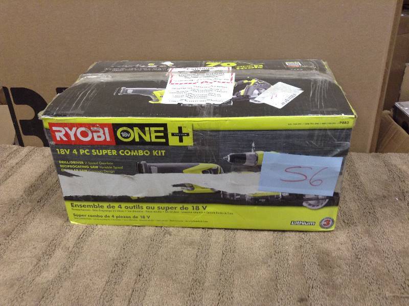 Ryobi 18V 4- Power Tool Combo