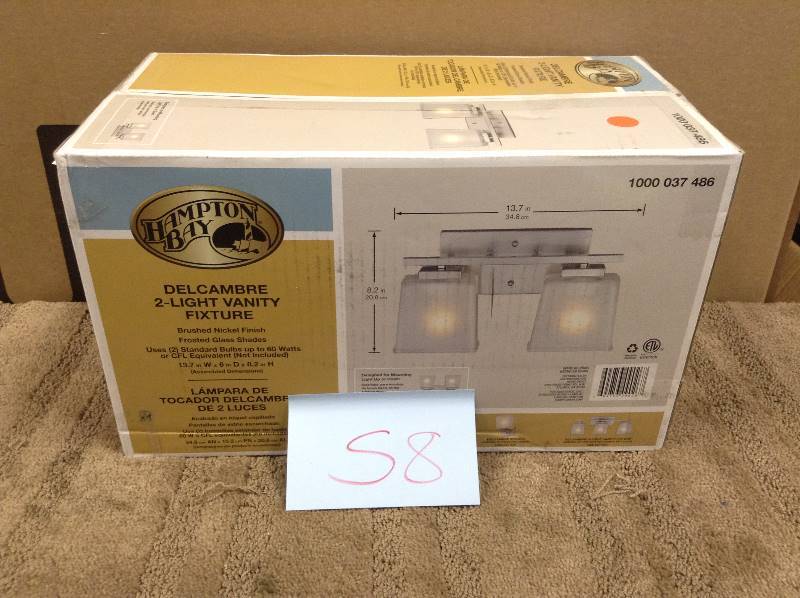 Hampton Bay Delcambre 2 Light Vanity Fixture