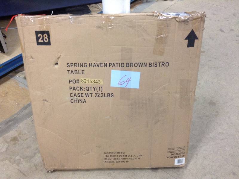 Spring Haven Patio Broen Bistro Table