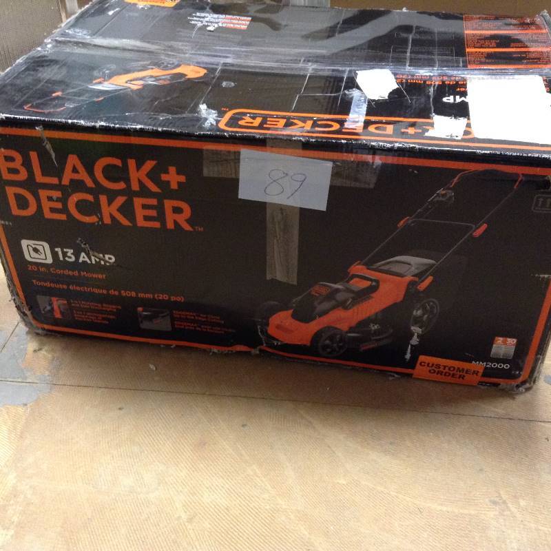 Black and Decker 13 amp 20 in Corded Mower
