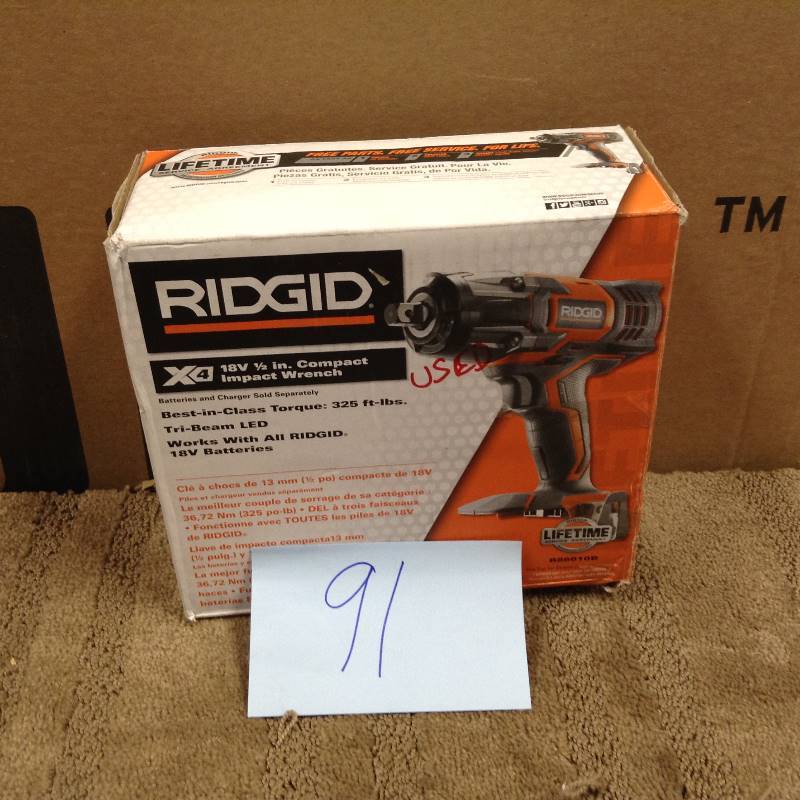 Ridgid X4 18-Volt 12 in. Impact Wrench (Tool Only)