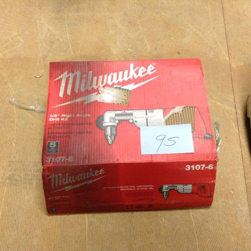 Milwaukee 7 Amp 12 in. Corded Heavy Right-Angle Drill Kit