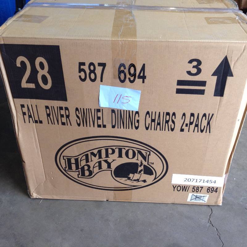 Hampton Bay Fall River Swivel Chairs 2 Pack