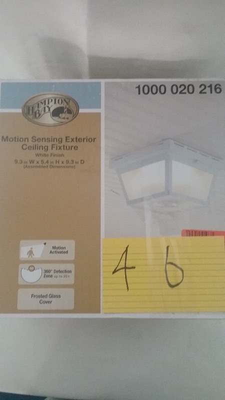 Hampton Bay Exterior Motion Sensing Light