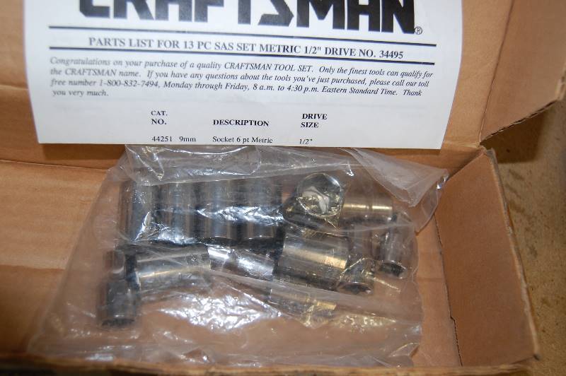 12 Drive 6 Piece Metric Socket Set