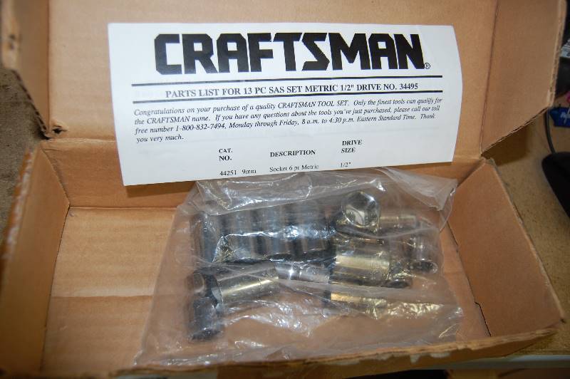 12 Drive 6 Piece Metric Socket Set
