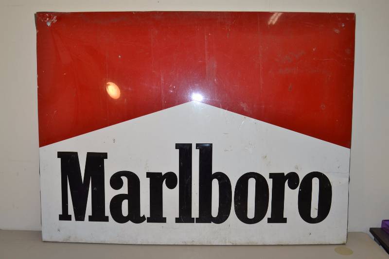 Metal Marlboro Sign
