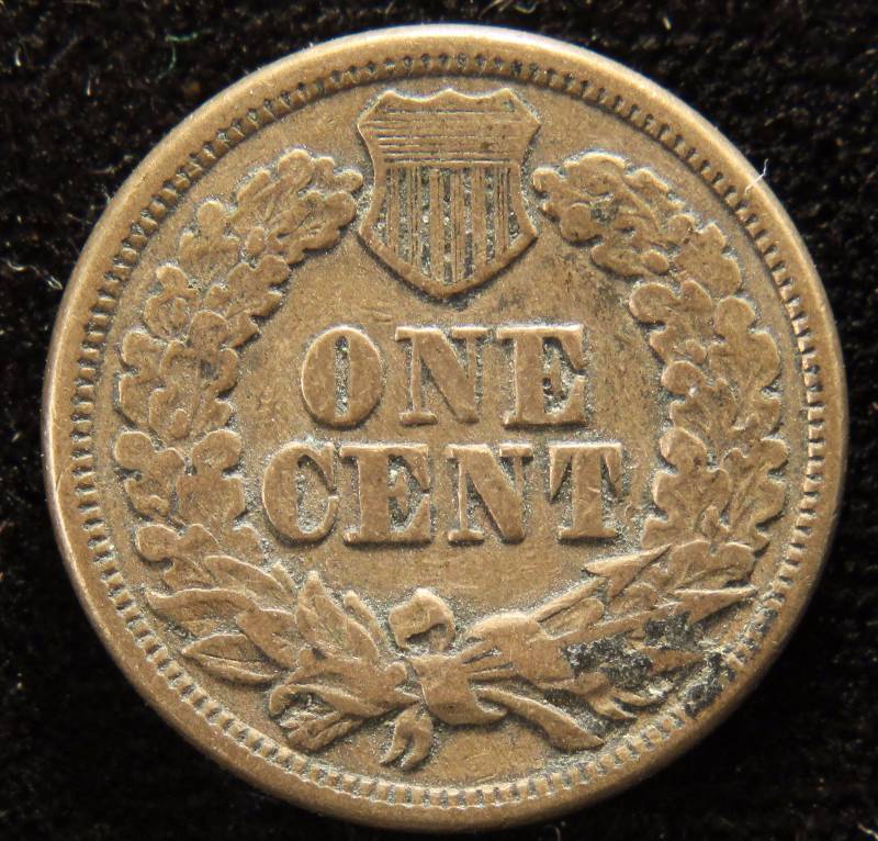 1863 INDIAN HEAD CENT VF