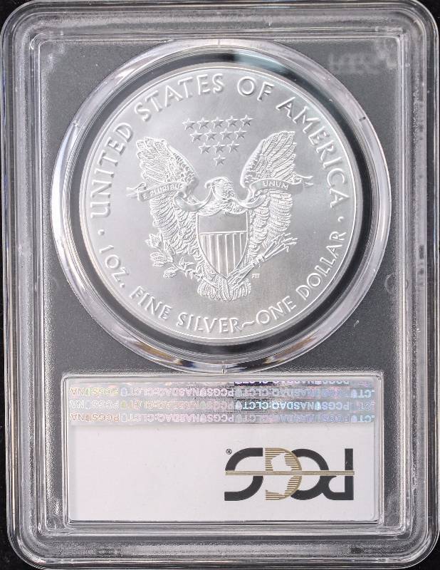 2017(W) AMERICAN SILVER EAGLE 1 TROY OZ. .999 FINE SILVER MS70 PCGS FIRST STRIKE