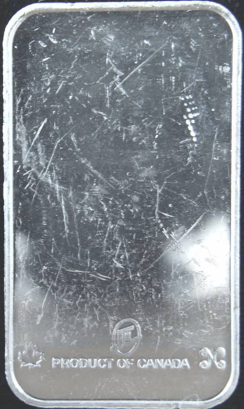 1 TROY OZ. .999 FINE SILVER BAR NATIONAL WITH SERIAL #