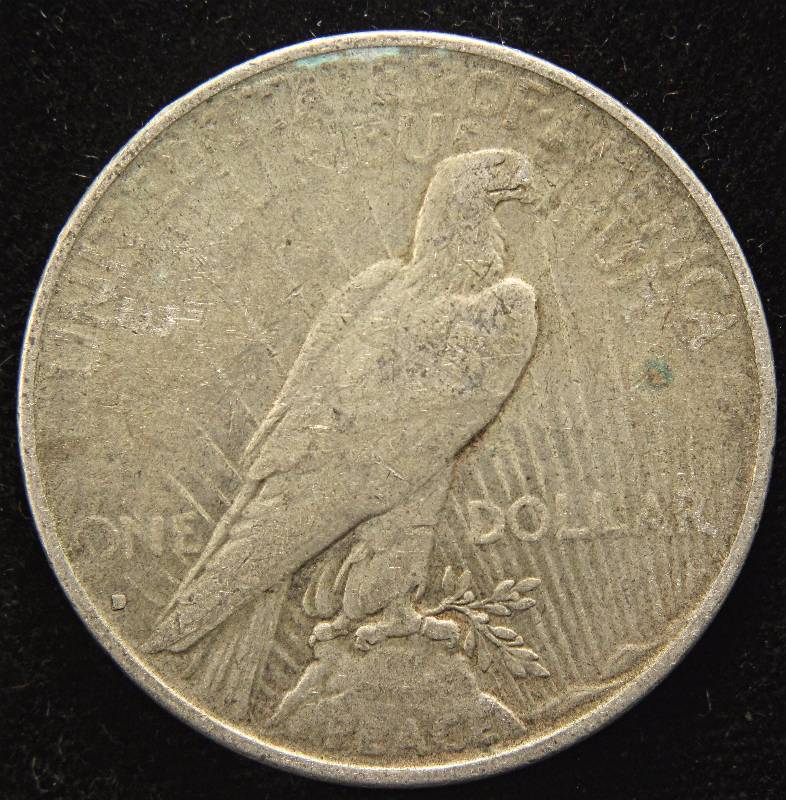 1934-D PEACE SILVER DOLLAR FINE