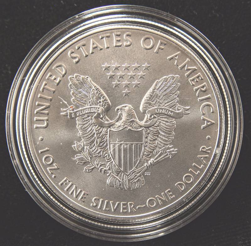 2016 AMERICAN SILVER EAGLE 1 TROY OZ. .999 FINE SILVER DOLLAR IN AIRTITE HOLDER