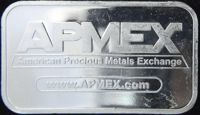 1 TROY OZ. .999 FINE SILVER BAR APMEX
