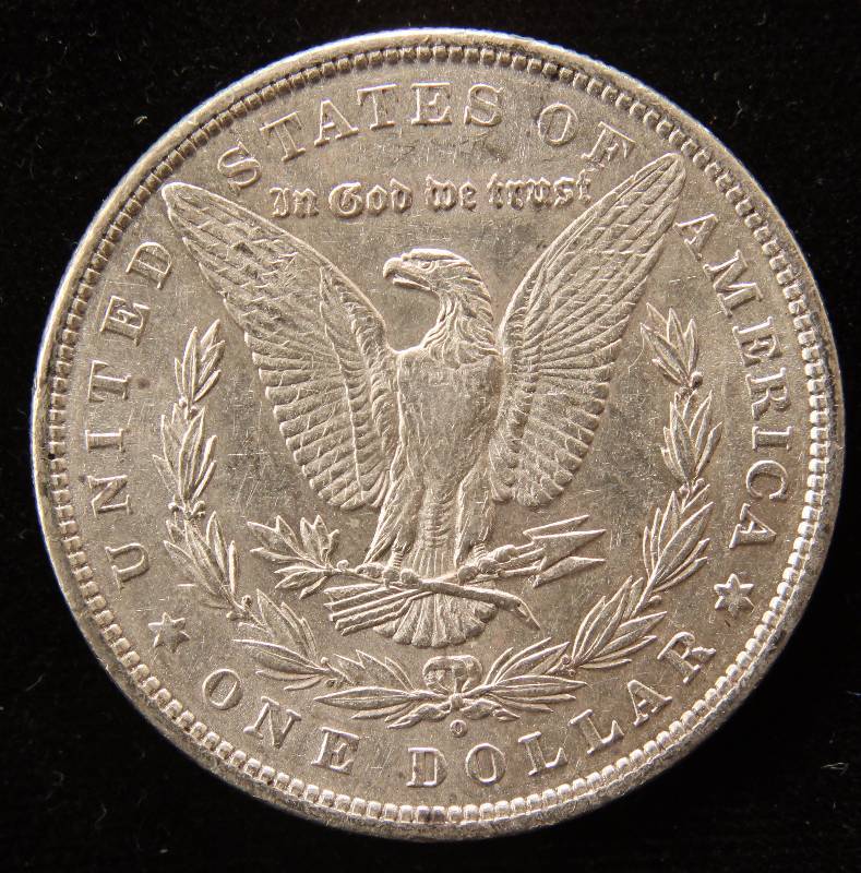1880-O MORGAN SILVER DOLLAR AU