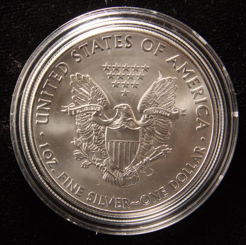 2013 AMERICAN SILVER EAGLE 1 TROY OZ. .999 FINE SILVER DOLLAR IN AIRTITE CAPSULE