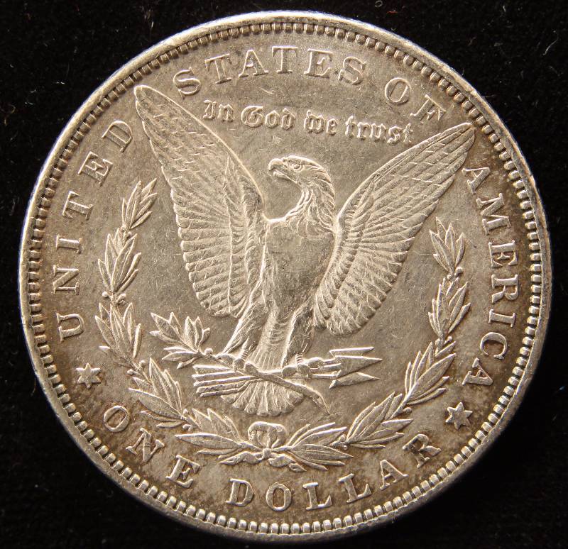 1891 MORGAN SILVER DOLLAR AU