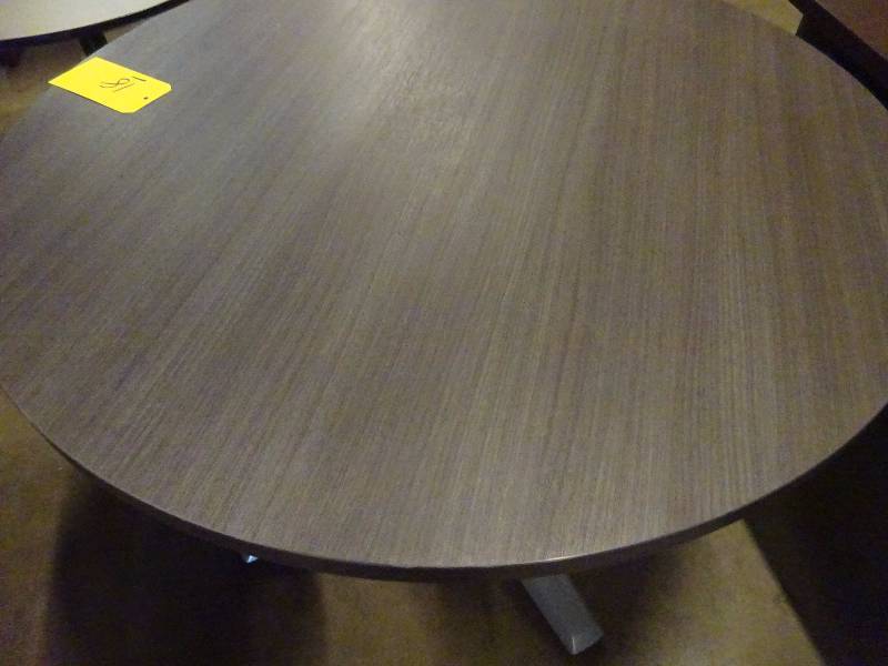 Round Gray Table