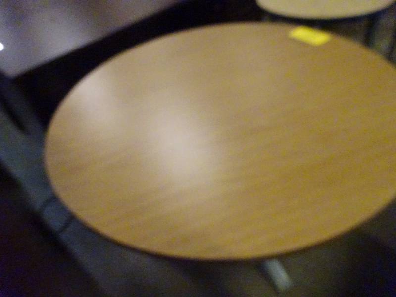 Round Blonde Table